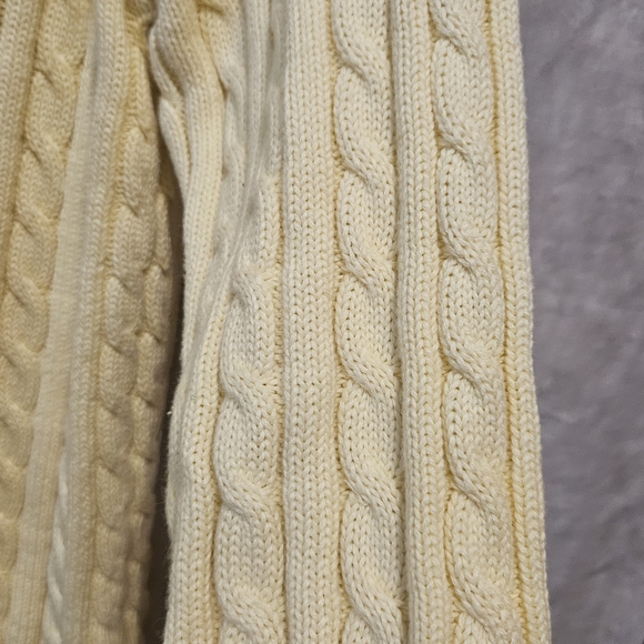 L.L. Bean Cable Knit Sweater Fisherman Core - Picture 5 of 6